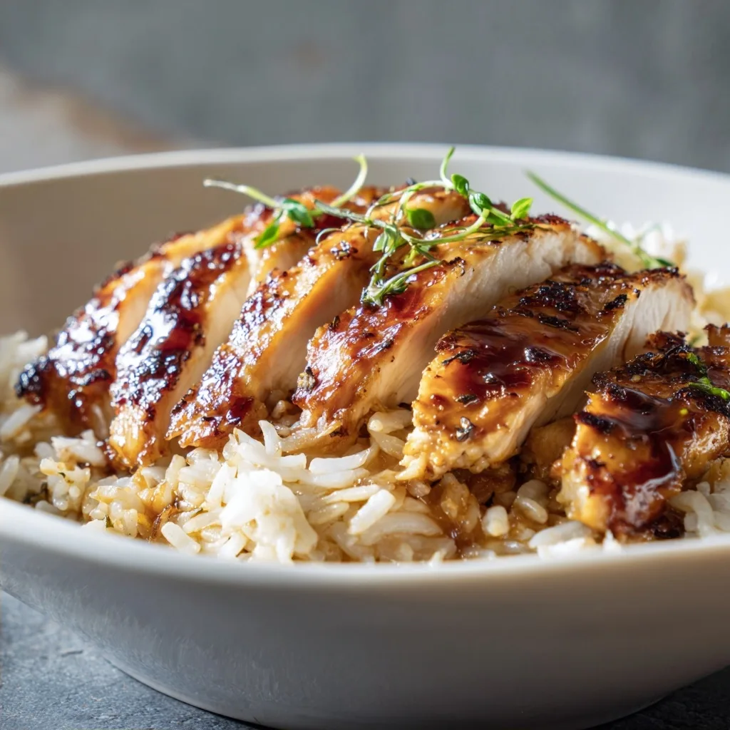 Healthy Chicken and Rice Weight Loss Bowl Recipe